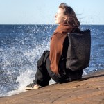 Pisa Design Bagbag black, licence to fly and merinowool scarf